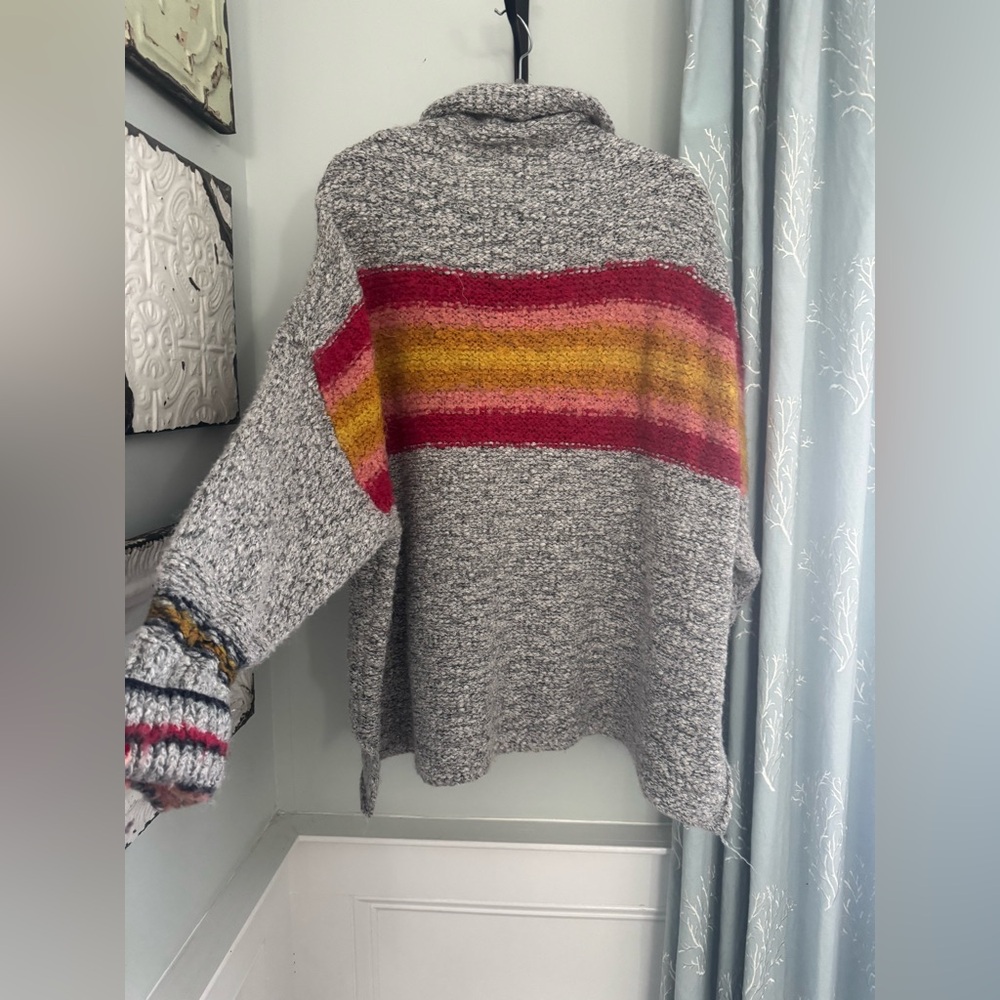 FREE PEOPLE ❄️ Arctic Blast💥 Pullover Sweater Sz L - Picture 3 of 6